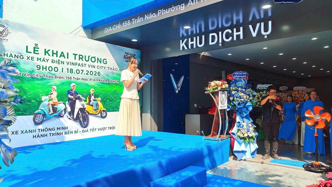 Không gian chương trình khai trương VinFast Vin City Thảo Điền