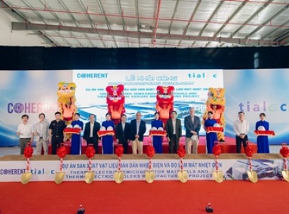 LỄ KHỞI CÔNG DỰ ÁN SẢN XUẤT VẬT LIỆU BÁN DẪN NHIỆT ĐIỆN VÀ BỘ LÀM MÁT NHIỆT ĐIỆN